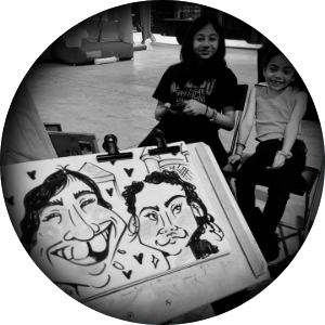 Caricature artist for birthday parties in Houston Texas