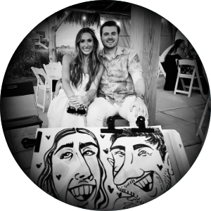Caricature artist for weddings in Houston Texas